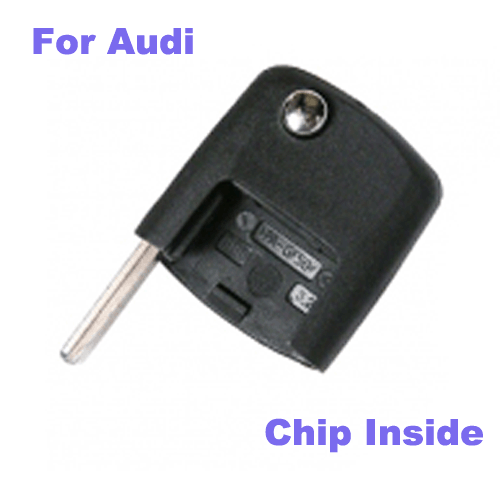 Folding Key Head with Chip for Audi Remote Transmitter Square Shape