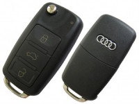 3 Button Flip Remote Key for Audi Q5 Q7 S8 A8 Quattro